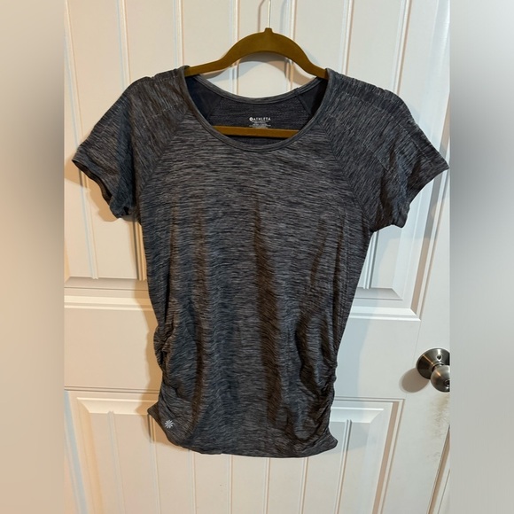 Athleta Dark Gray Athletic Dri Fit Tee - Picture 3 of 8